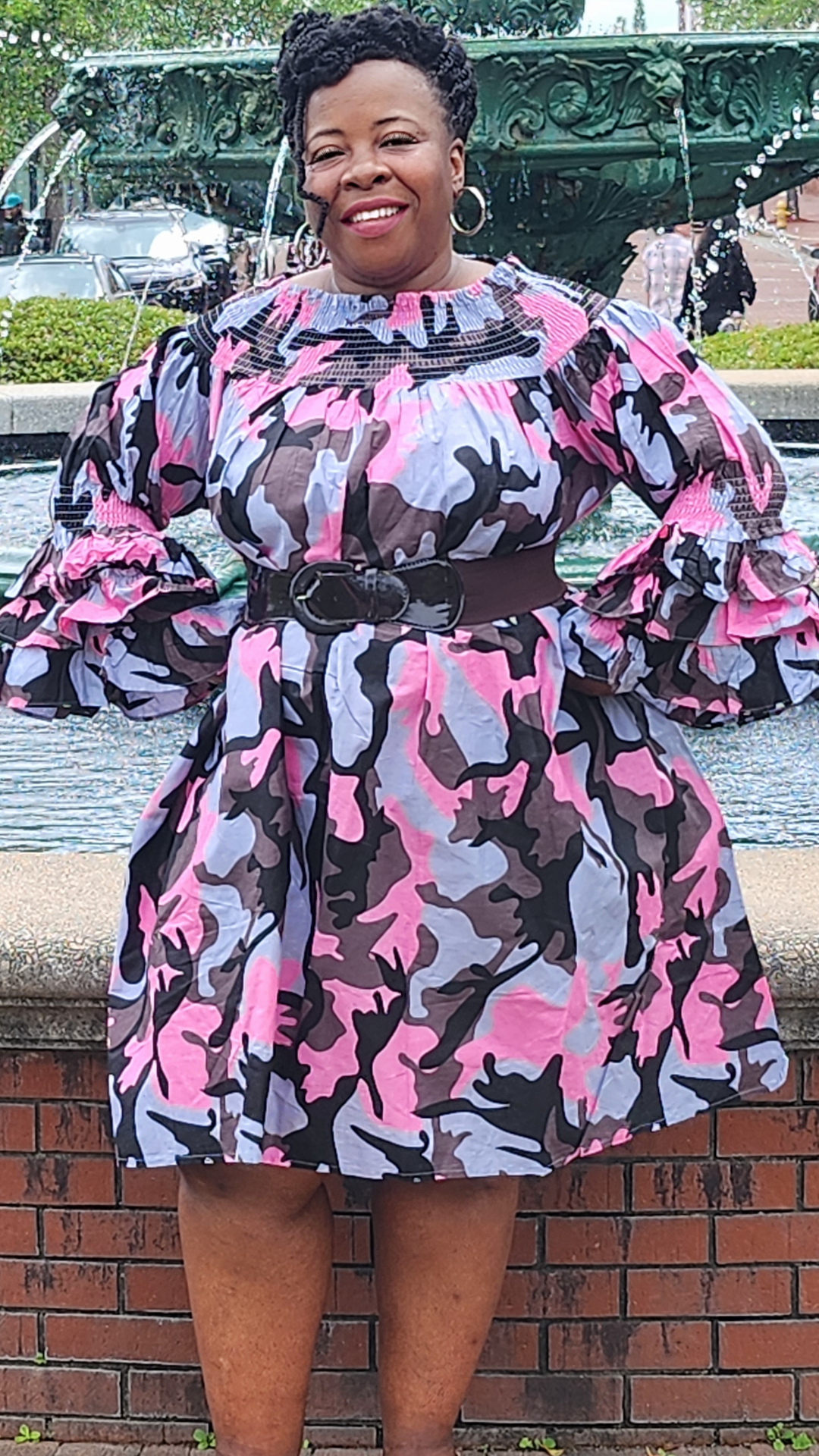 Pink Camo Plus Size Dresses